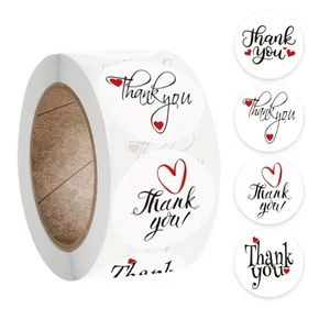 🆕500PCS “Thank You” Stickers ❤️